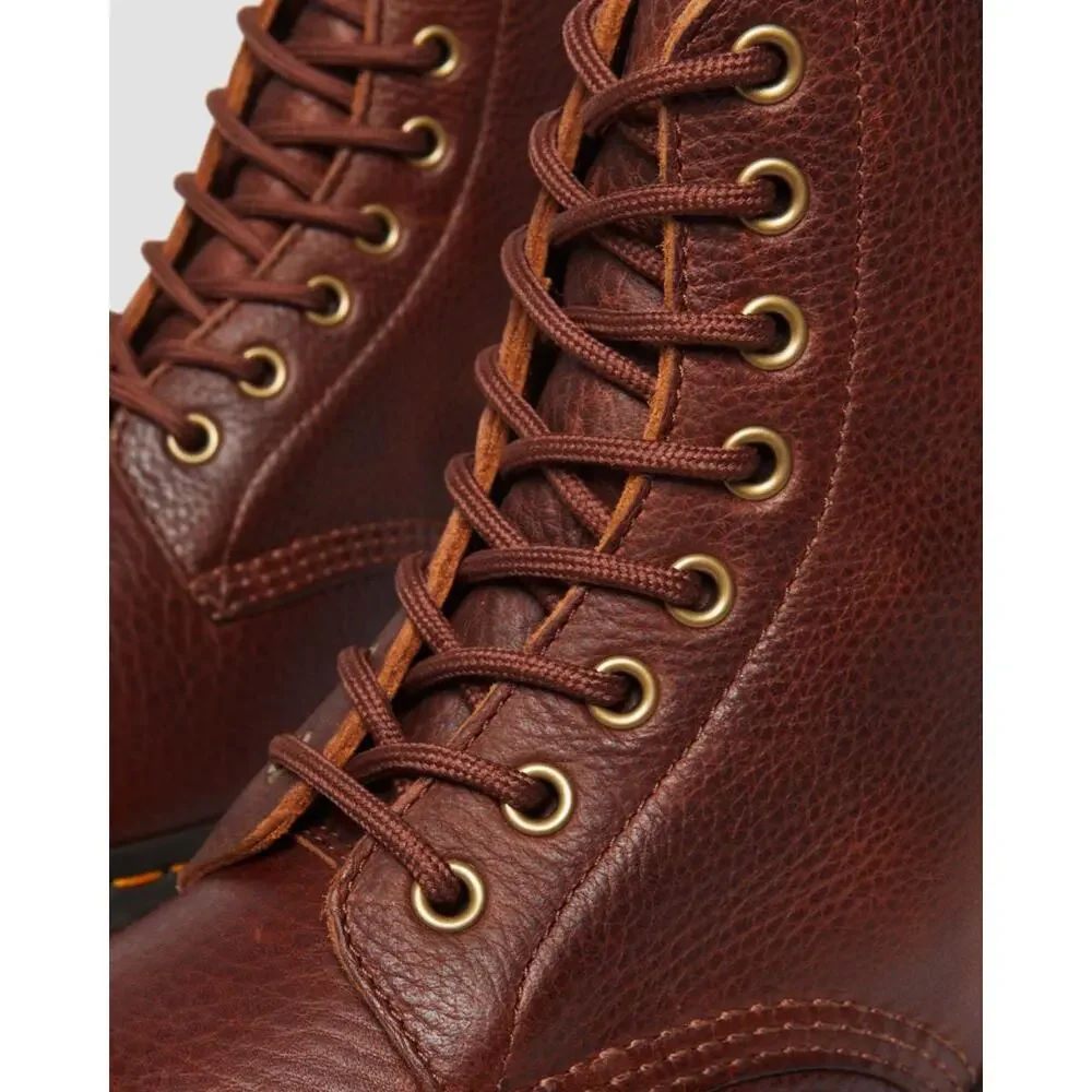 NEW Dr Martens 1460 Ambassador Leather Boots Brown Cashew Lace Up‎ Heritage